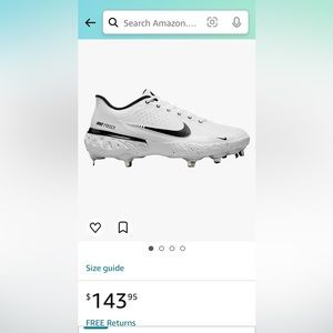 Nike mens alpha huarache elite 3 low